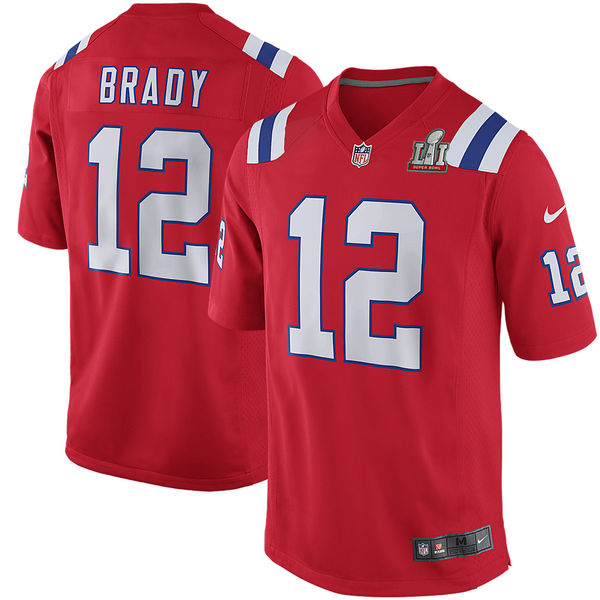 Tom Brady New England Patriots Nike Youth Super Bowl LI Bound Game Jersey - Red